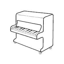 Piano de coloration pour enfants