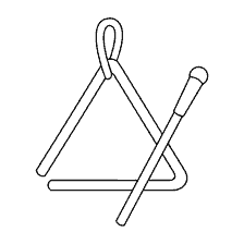 Triangle musical de coloration