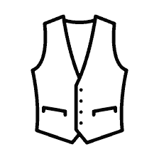 coloring page: Drawing a stylish vest for coloring