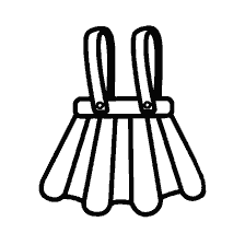 coloring page: Sarafan for coloring - contour image