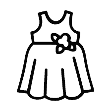 coloring page: Painting of a dress