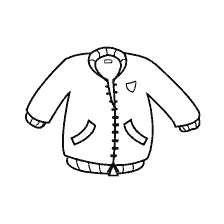 coloring page: Picture of jacket coloring