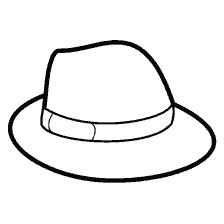 coloring page: Hat coloring for children