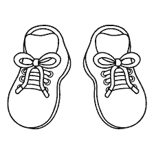 coloring page: Coloring shoe contour