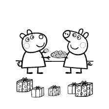 Susie die Skaap en Peppa Vark