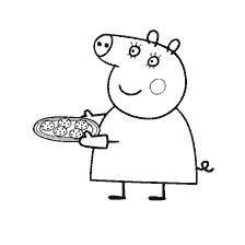 Peppa Pig: Mama Pig with cookies
