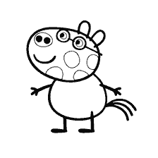 Coloriage Pony Pedro de Peppa Pig
