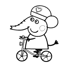 Emily on her bike