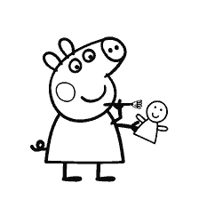 Peppa Pig ከአሻንጉሊት ጋር
