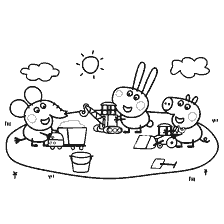 Baba Olifant Edmont, Richard Rabbit en George Pig