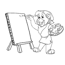 Gummy beer met palet op canvas achtergrond
