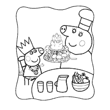 Peppa Pig ve Grandma Masada bir tedavi ile Domuz