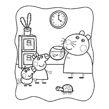 Peppa Pig ve Doktor Hamster Kaplumbağa ve Akvaryum ile