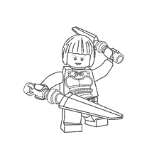 Karakter Nia'yı Lego Ninjago'dan Renklendirmek
