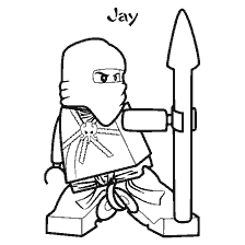 Jay's coloring from Lego Ninjago