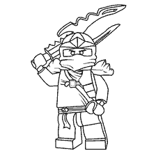 Lego Ninjago Renklendirme: Bir Kılıçla Ninja