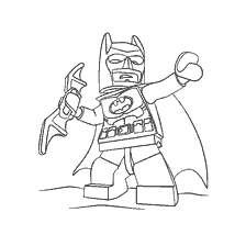 coloring page: Lego Batman coloring with a surprise