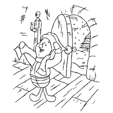 Piglet Piglet celebrates the New Year