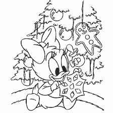 Duck Night with a paper snowflake on the background of the Christmas tree