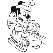 Mickey Mouse met geskenke