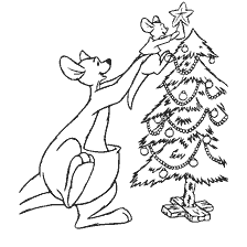 Kenga helps Ru decorate the Christmas tree