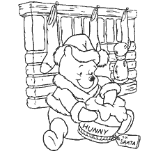 Winnie die beer voor die kaggel