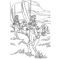 Gungans on a Star Wars Glider Episode I: The Hidden Threat