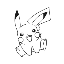 Pikachu coloring style