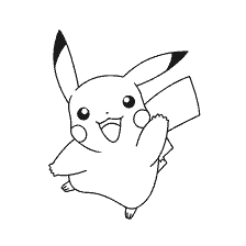 Pikachu for coloring