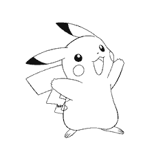 Pokémon Pikachu for coloring