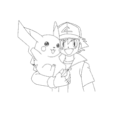 Ash with Pikachu