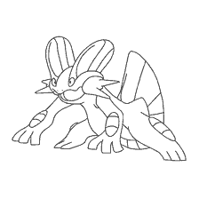 kolorowanka: Kolorowanki Pokemon Swampert dla dzieci