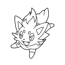 kolorowanka: Pokemon Zorua w kolorowanki