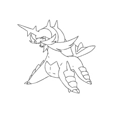 kolorowanka: Pokemon Samurott w kolorowanki