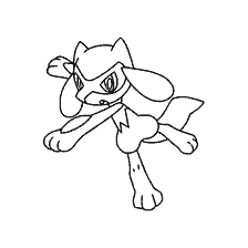 kolorowanka: Riolu Pokemon kolorowanie