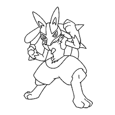 kolorowanka: Pokemon kolorowanki Lucario