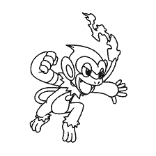 kolorowanka: Kolorowanki Pokemon Monferno