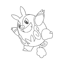 kolorowanka: Pokemon Pignaite kolorowanie