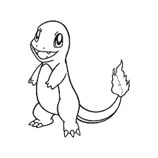 kolorowanka: Kolorowanki Charmander Pokemon