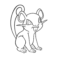 kolorowanka: Kolorowanki przez Pokemon Rattat