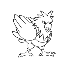 kolorowanka: Spearow Pokemon kolorowanie