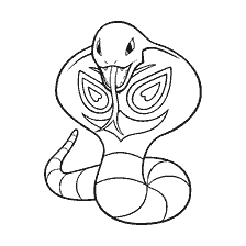 kolorowanka: Erbock, Wąż Pokemon dla kolorowanie