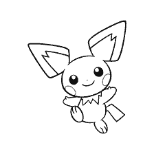 kolorowanka: Kolorowanki Pokémon Pichu (Pichu)