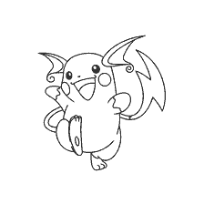 kolorowanka: Kolorowanki Pokémon Raichu