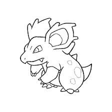 kolorowanka: Kolorowanki Pokemon Nidorin (Nidorina) żeński