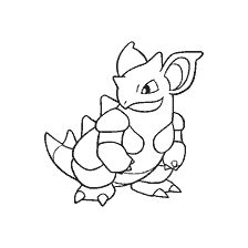 kolorowanka: Pokemon kolorowanki Nidokwin
