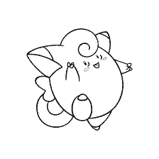 kolorowanka: Pokemon Kolorowanka Zdjęcie Clefairy