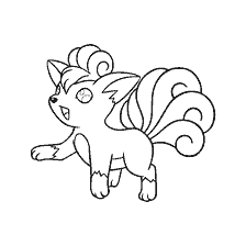 kolorowanka: Kolorowanki Vulpics Pokemon