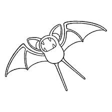 kolorowanka: Kolorowanki Zubat Pokemon