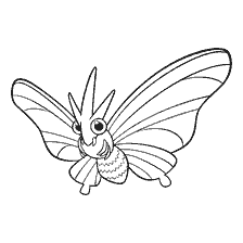 kolorowanka: Pokemon Venomote do barwienia